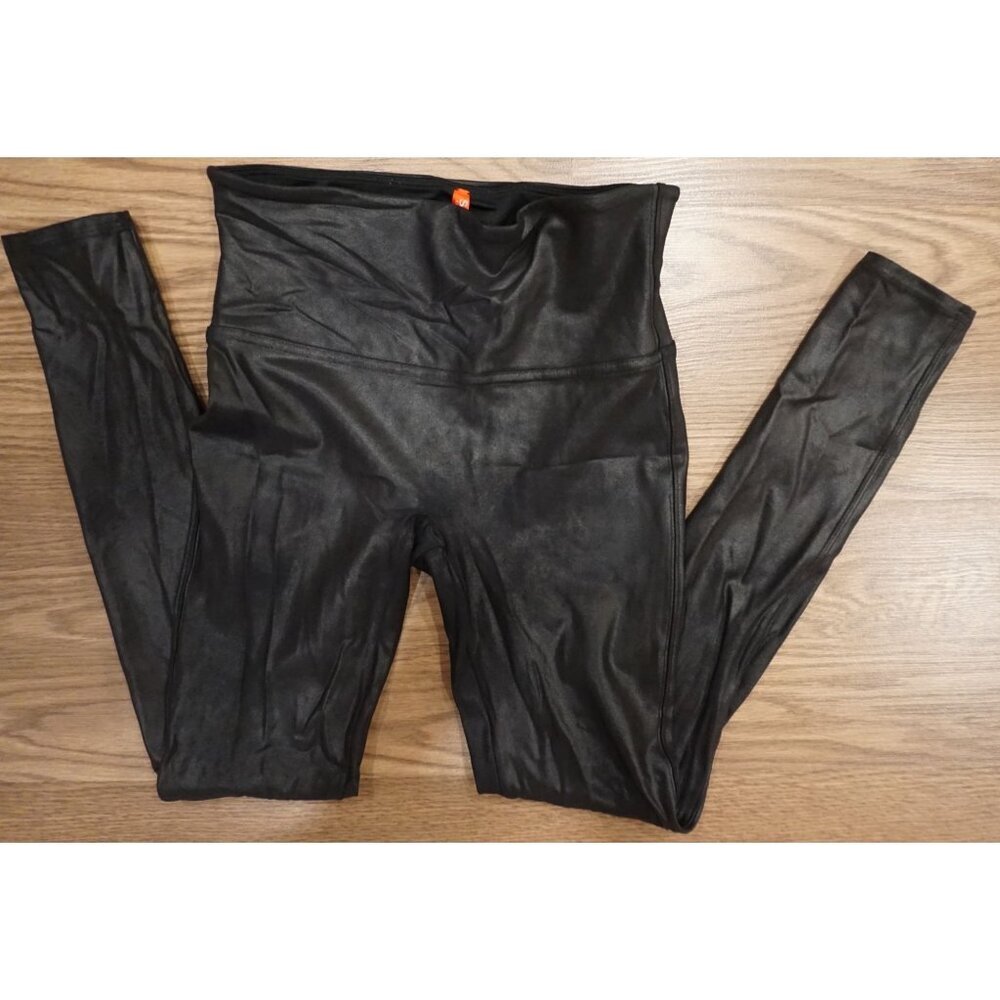 Spanx Faux Leather Leggings - Black (Size M) - Picture 9 of 10